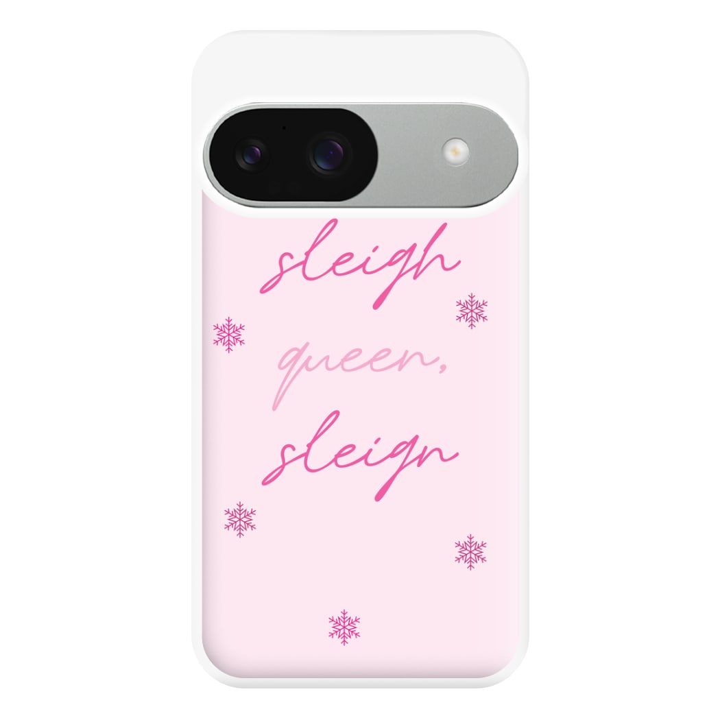 Sleigh Queen - Christmas Puns Phone Case for Google Pixel 9 / 9 Pro