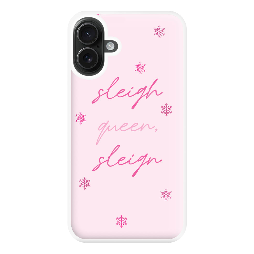 Sleigh Queen - Christmas Puns Phone Case for iPhone 16 Plus