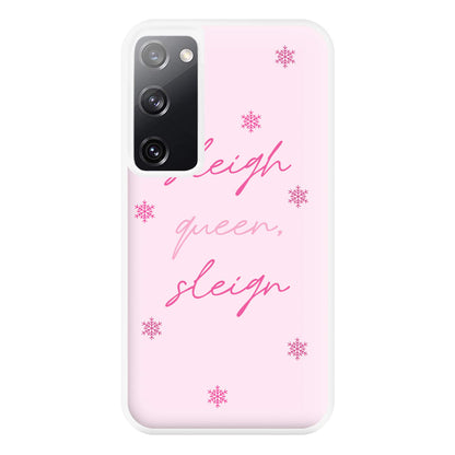 Sleigh Queen - Christmas Puns Phone Case for Galaxy S20