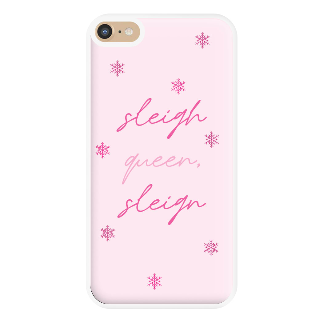 Sleigh Queen - Christmas Puns Phone Case for iPhone 6 Plus / 7 Plus / 8 Plus