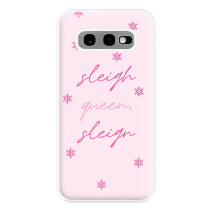 Sleigh Queen - Christmas Puns Phone Case for Galaxy S10e