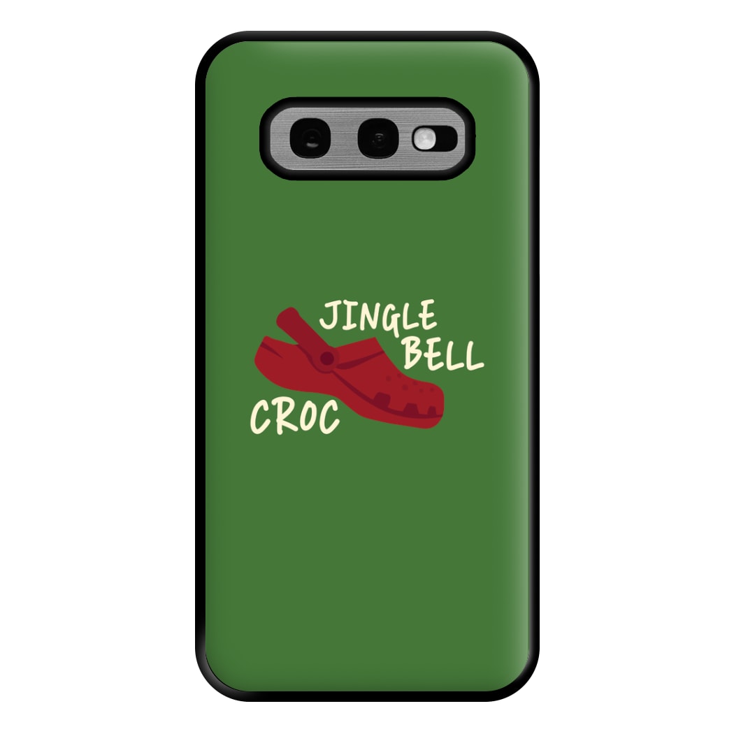 Jingle Bell Croc - Christmas Puns Phone Case for Galaxy S10e