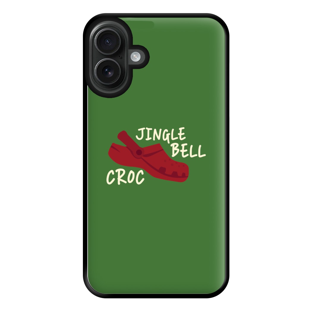 Jingle Bell Croc - Christmas Puns Phone Case for iPhone 16 Plus