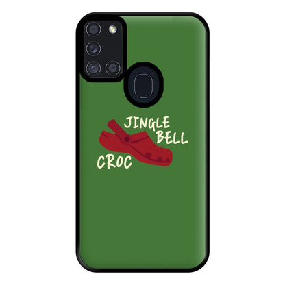 Jingle Bell Croc - Christmas Puns Phone Case for Galaxy A21s