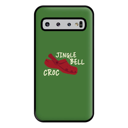 Jingle Bell Croc - Christmas Puns Phone Case for Galaxy S10 Plus