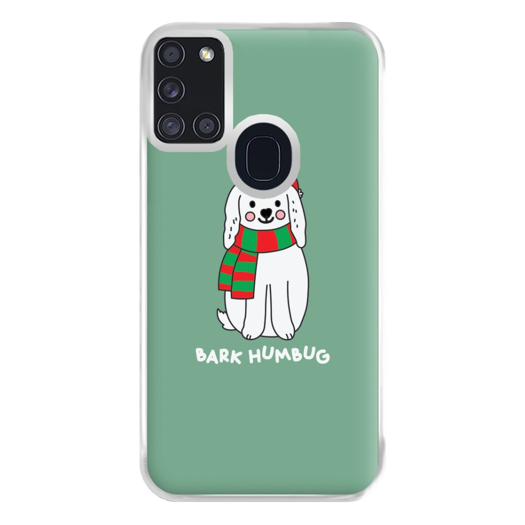 Bark Humbug - Christmas Puns Phone Case for Galaxy A21s