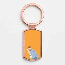 Bairstow - Cricket Rose Gold Keyring
