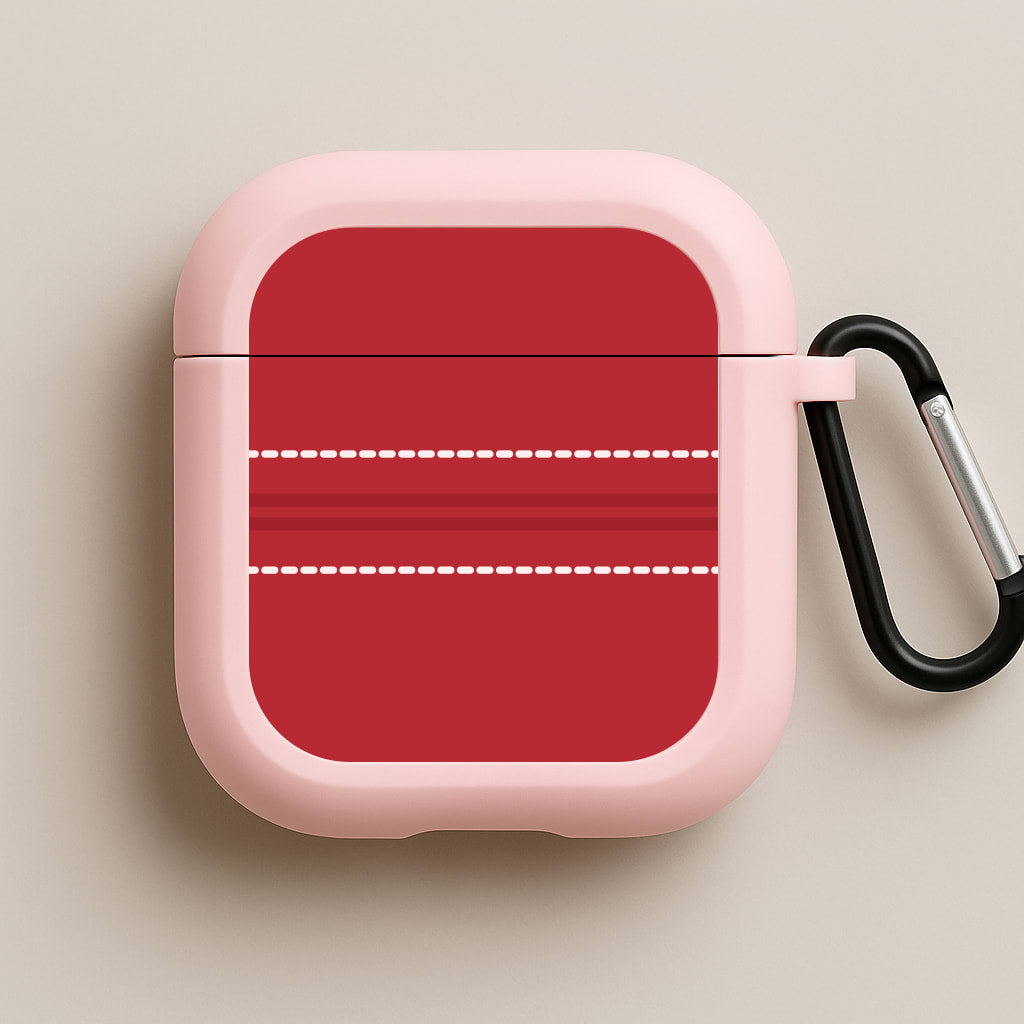 Cricket Stripes Pink AirPods Case