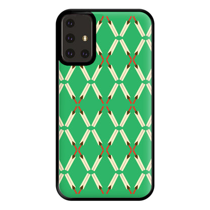 Bats Collage - Cricket Phone Case for Galaxy A71