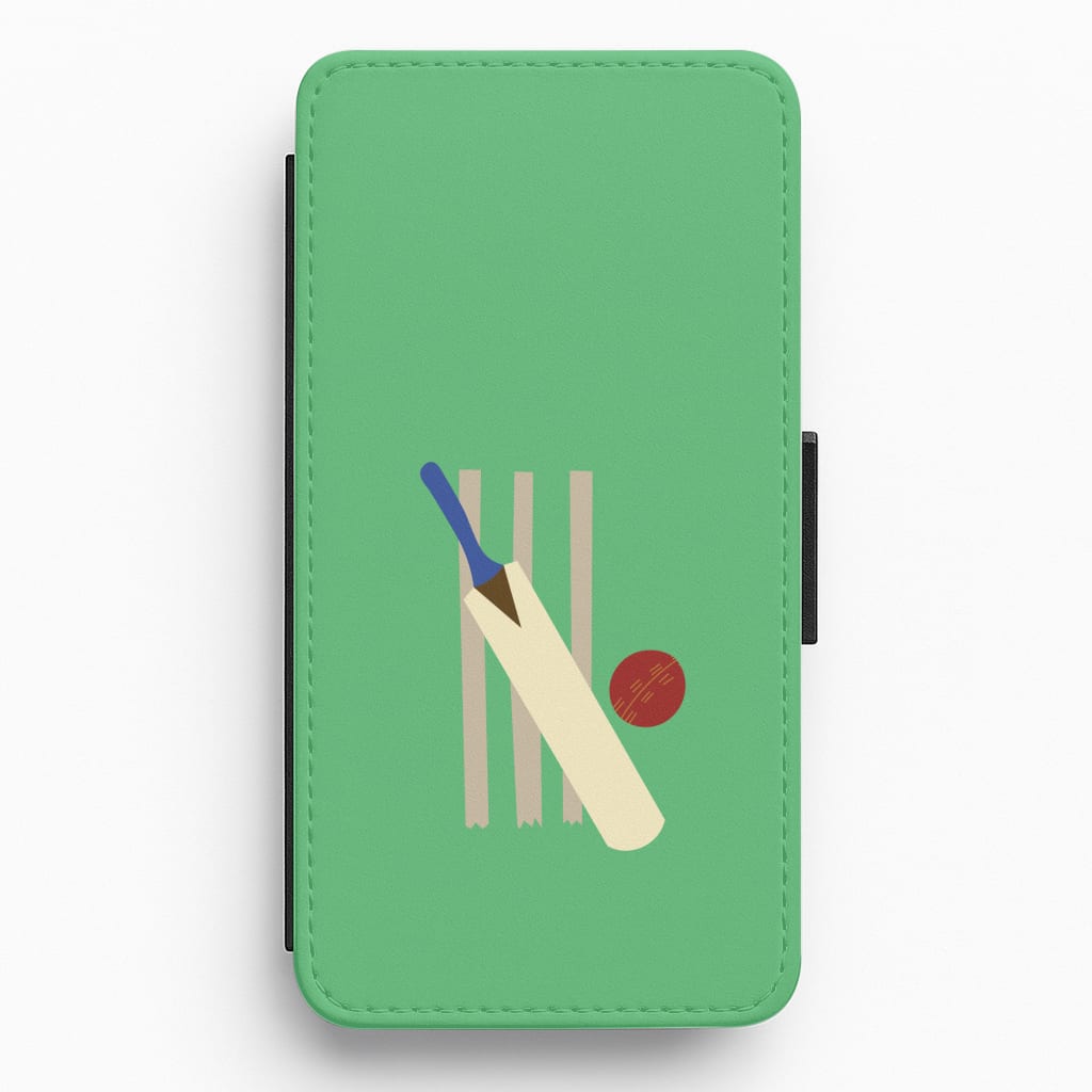 Wickets - Cricket Flip / Wallet Phone Case