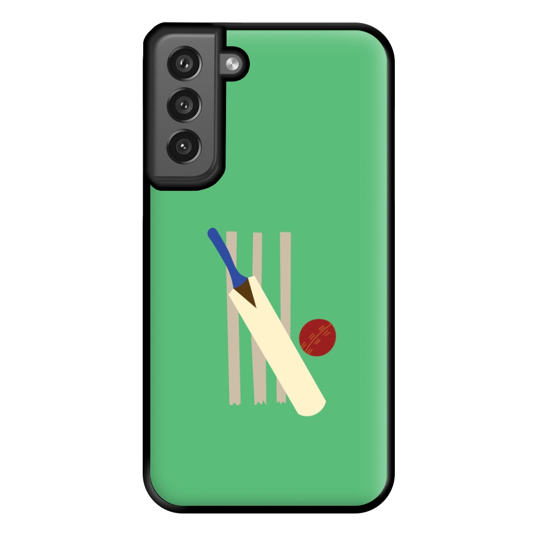 Wickets - Cricket Phone Case for Galaxy S21FE