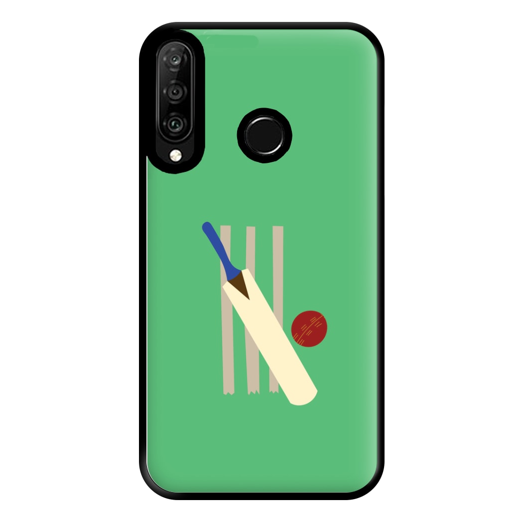 Wickets - Cricket Phone Case for Huawei P30 Lite