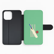 Wickets - Cricket Flip / Wallet Phone Case 2