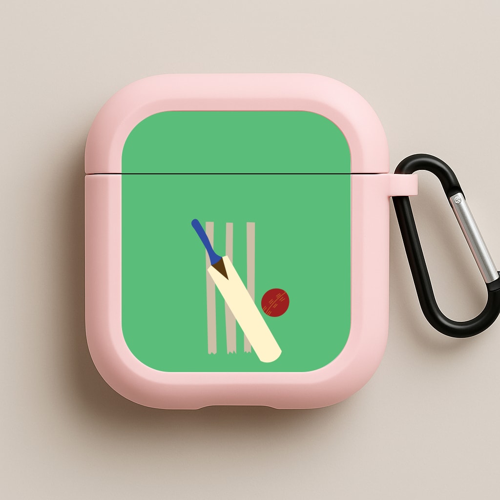 Wickets - Cricket Pink AirPods Case