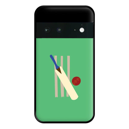 Wickets - Cricket Phone Case for Google Pixel 6a