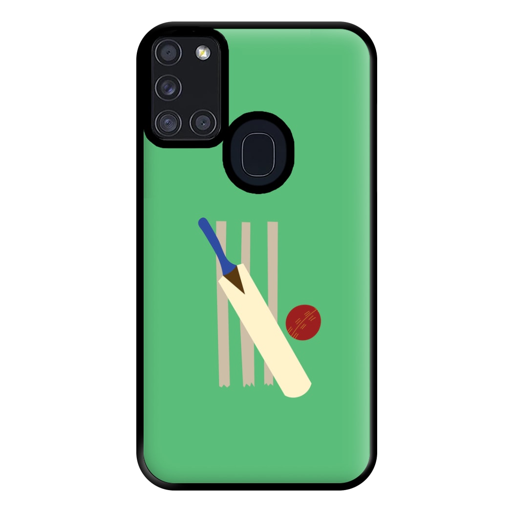 Wickets - Cricket Phone Case for Galaxy A21s