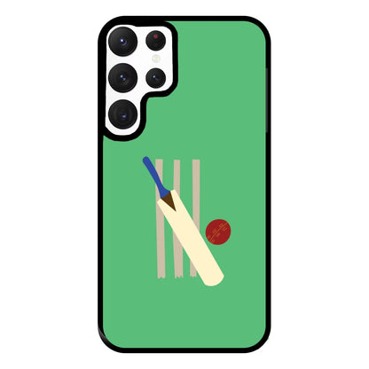 Wickets - Cricket Phone Case for Galaxy S22 Ultra