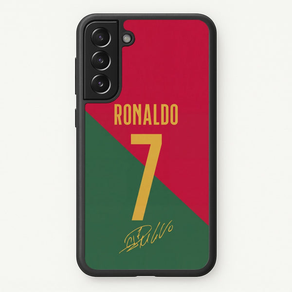 Portugal - Christiano Ronaldo CR7 Phone Case - Galaxy S22 Plus / Standard