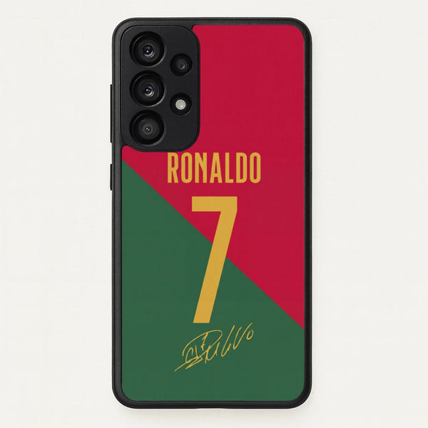 Portugal - Christiano Ronaldo CR7 Phone Case - Galaxy A33 / Standard