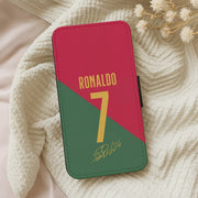 Portugal Ronaldo Wallet Phone Case 5