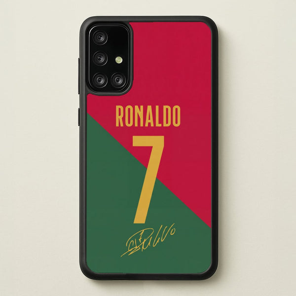 Portugal - Christiano Ronaldo CR7 Phone Case - Galaxy A71 / Standard