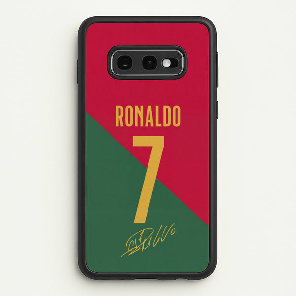 Portugal - Christiano Ronaldo CR7 Phone Case - Galaxy S10e / Standard