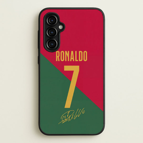 Portugal - Christiano Ronaldo CR7 Phone Case - Galaxy A54 / Standard
