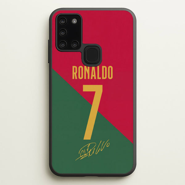 Portugal - Christiano Ronaldo CR7 Phone Case - Galaxy A21s / Standard