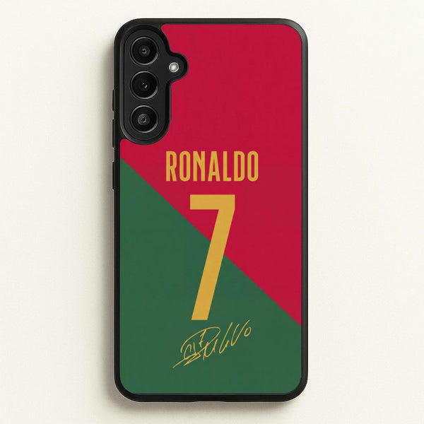 Portugal - Christiano Ronaldo CR7 Phone Case - Galaxy A34 / Standard
