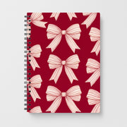 Candy Stripe Bows Notebook 1