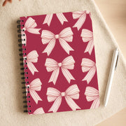 Candy Stripe Bows Notebook 3