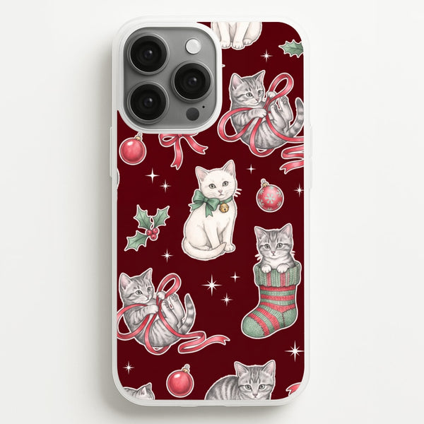 Festive Tabby Kittens Phone Case - iPhone 13 Pro / Standard