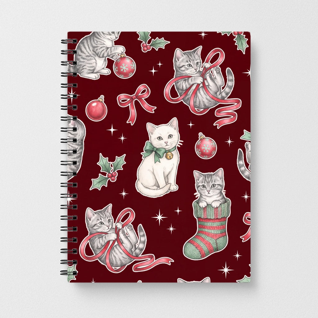 Festive Tabby Kittens Notebook
