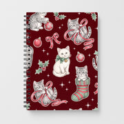 Festive Tabby Kittens Notebook 1