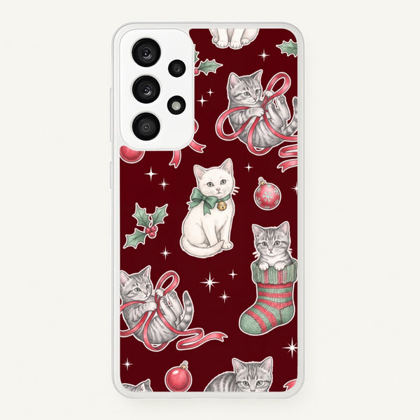 Festive Tabby Kittens Phone Case - Galaxy A53 / Standard