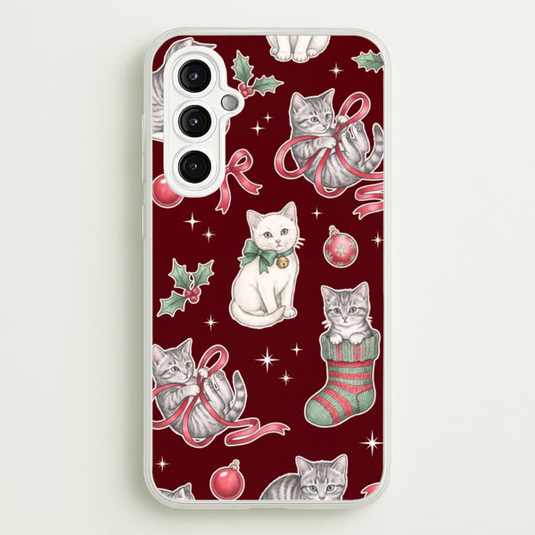 Festive Tabby Kittens Phone Case - Galaxy A14 / Standard