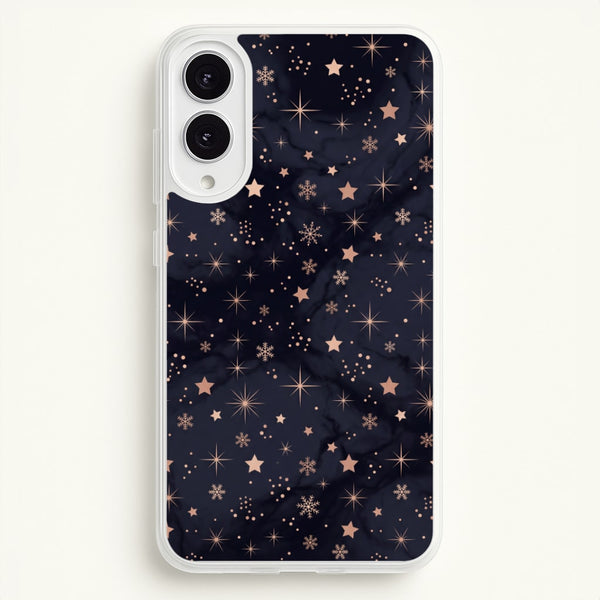 Midnight Frost Stars Phone Case - Galaxy S25 Edge / Standard