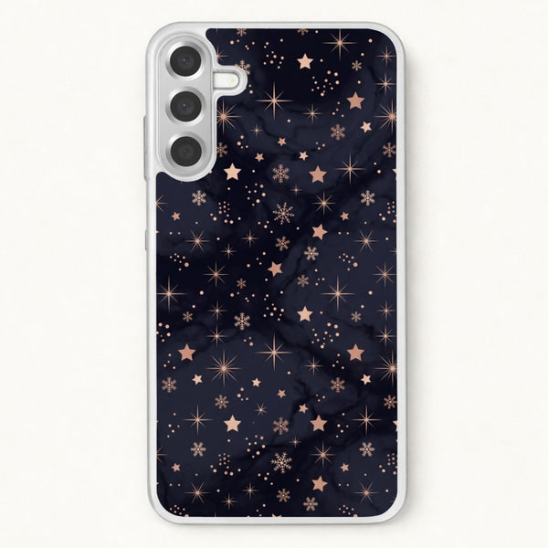 Midnight Frost Stars Phone Case - Galaxy A37 / Standard