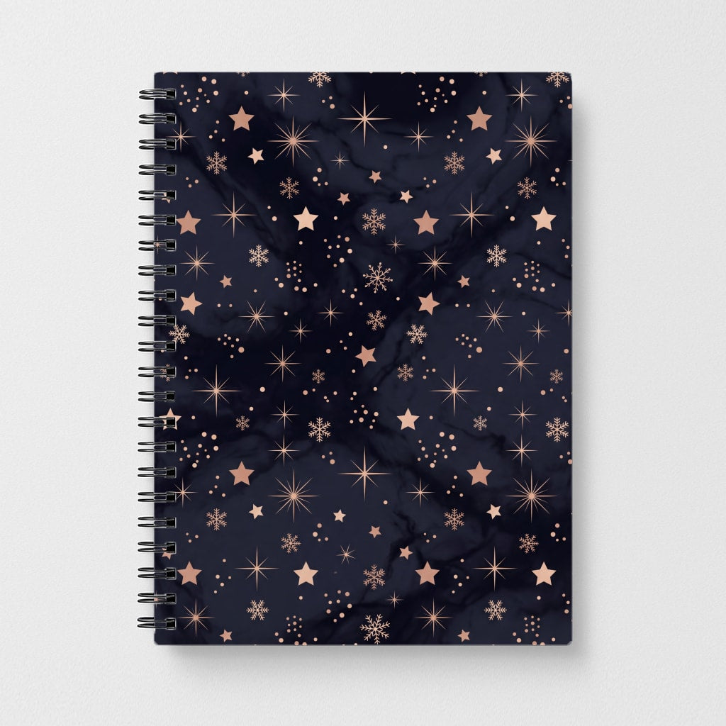Midnight Frost Stars Notebook