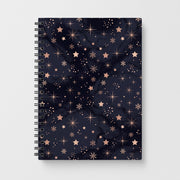 Midnight Frost Stars Notebook 1