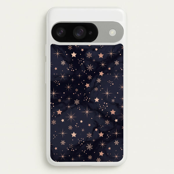 Midnight Frost Stars Phone Case - Google Pixel 10 / 10 Pro / Standard