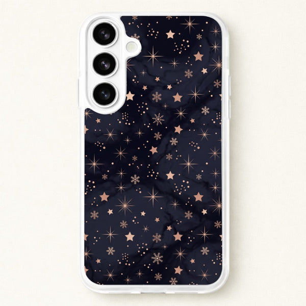 Midnight Frost Stars Phone Case - Galaxy S26 / Standard