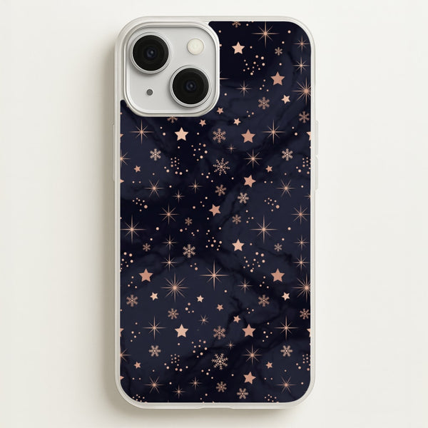 Midnight Frost Stars Phone Case - iPhone 13 / Standard
