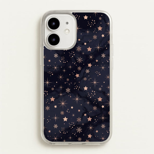 Midnight Frost Stars Phone Case - iPhone 12 Mini / Standard