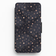 Midnight Frost Stars Flip / Wallet Phone Case 1