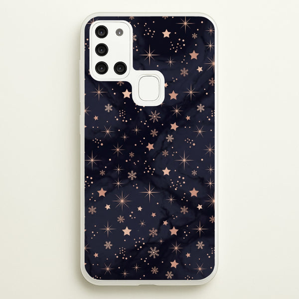 Midnight Frost Stars Phone Case - Galaxy A21s / Standard