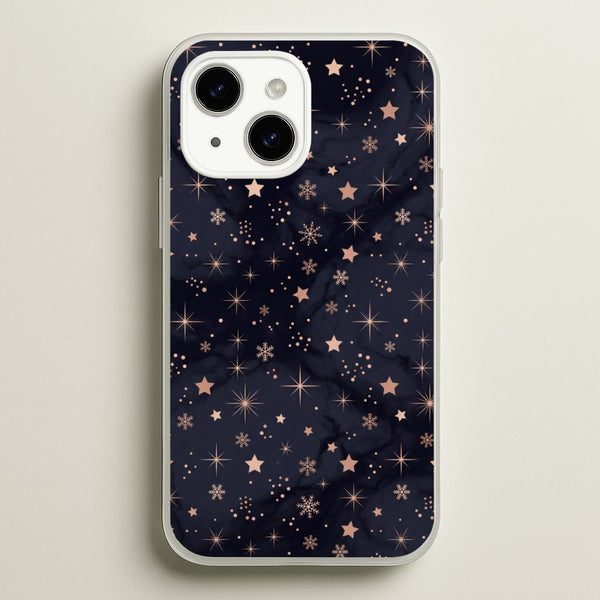 Midnight Frost Stars Phone Case - iPhone 14 / Standard