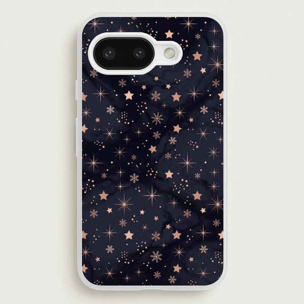 Midnight Frost Stars Phone Case - Google Pixel 9a / Standard