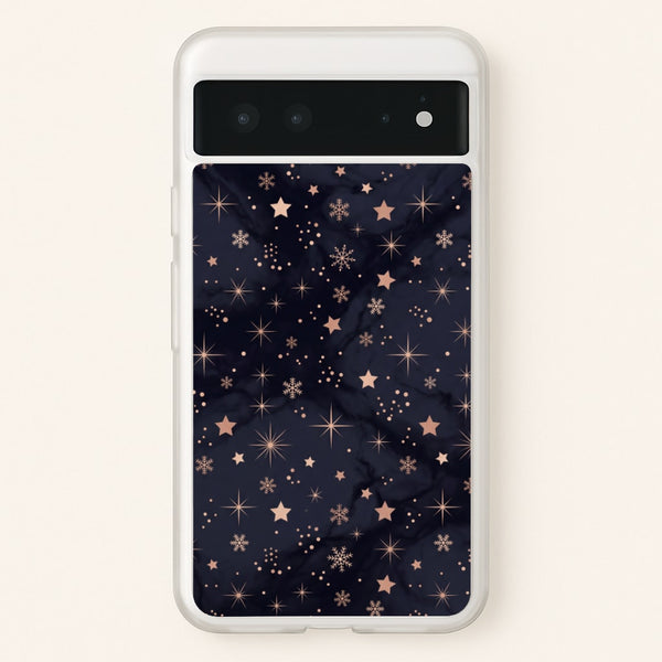 Midnight Frost Stars Phone Case - Google Pixel 6 / Standard