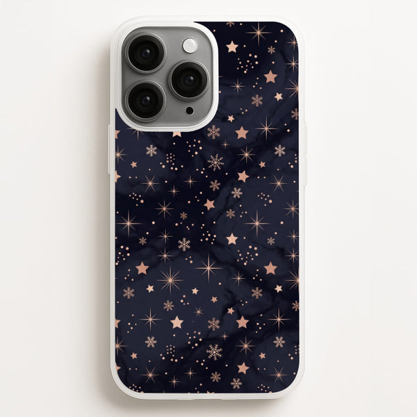 Midnight Frost Stars Phone Case - iPhone 16 Pro Max / Standard
